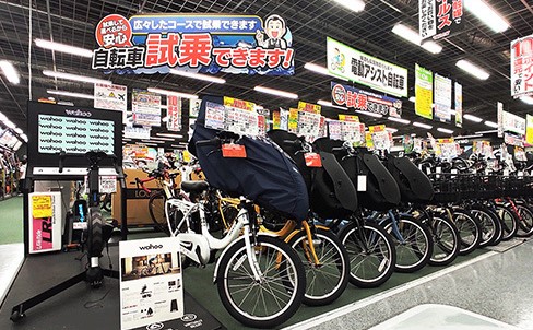 「ヨドバシカメラ川崎ルフロン」に自転車試乗コースを新設